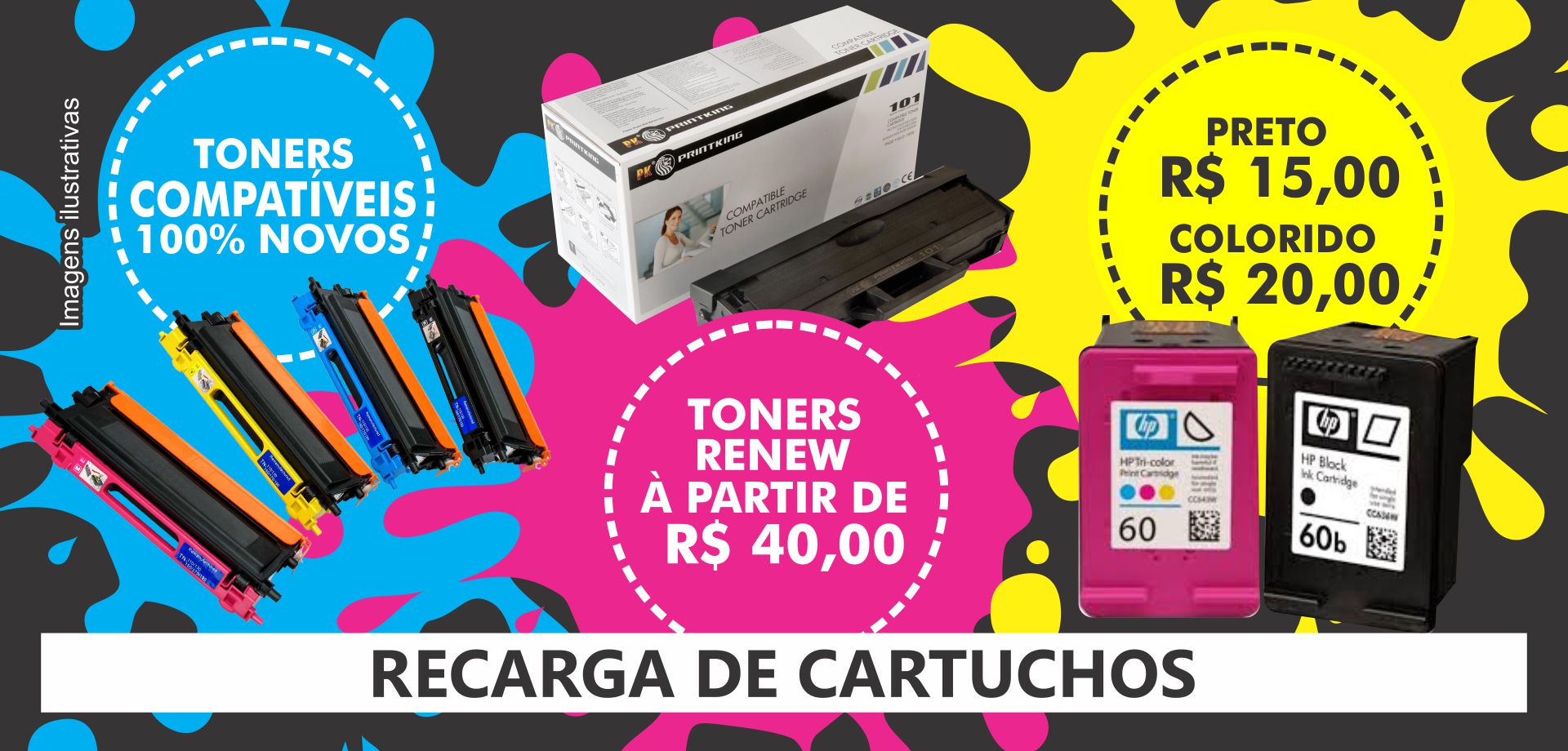 Recarga de Cartuchos e Toners